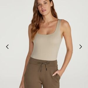 BYLT Basics Women's Taupe Bodysuit
